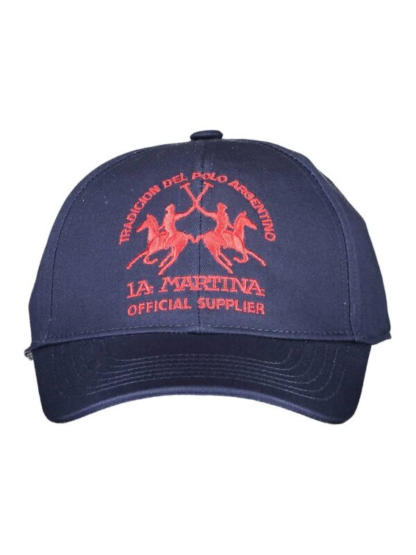 La Martina Blue Cotton Men Cap