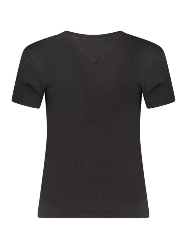 Black men's V-neck short sleeve thermal undershirt from Lux Brands.