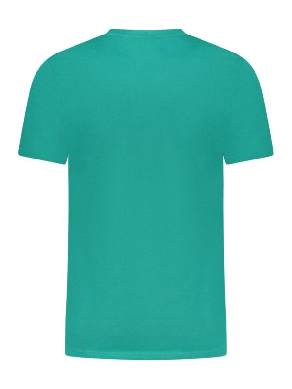 Bright teal short-sleeve T-shirt from Lux Brands, casual and comfortable, perfect for everyday wear.