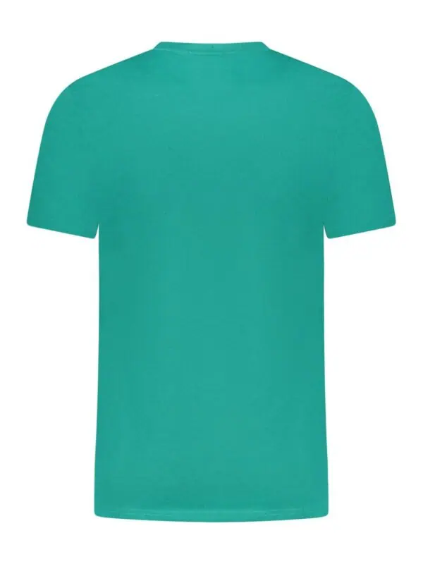Bright teal short-sleeve T-shirt from Lux Brands, casual and comfortable, perfect for everyday wear.