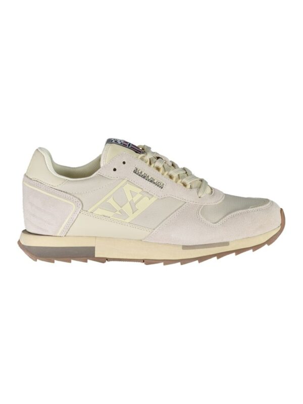 Napapijri Brown Leather Men Sneaker
