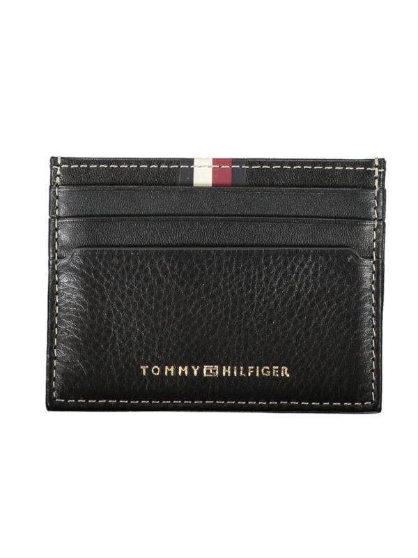 Tommy Hilfiger Black Leather Men Wallet