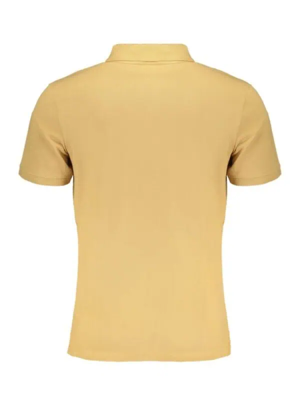 Yellow polo shirt with classic collar and short sleeves, perfect for casual and semi-formal occasions. Made from comfortable, high-quality fabric for everyday wear.