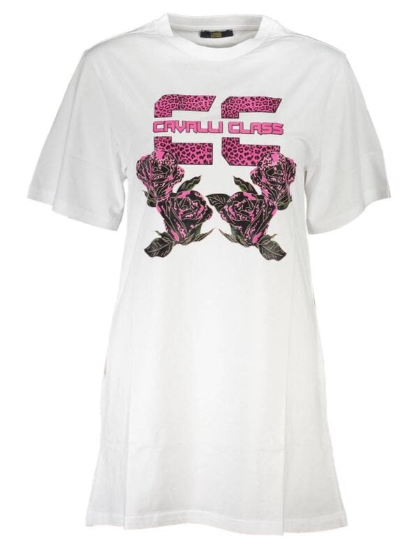 Pink and black floral graphic T-shirt with "Cavaliu Class" text, oversized fit, casual streetwear style, from Lux Brands.