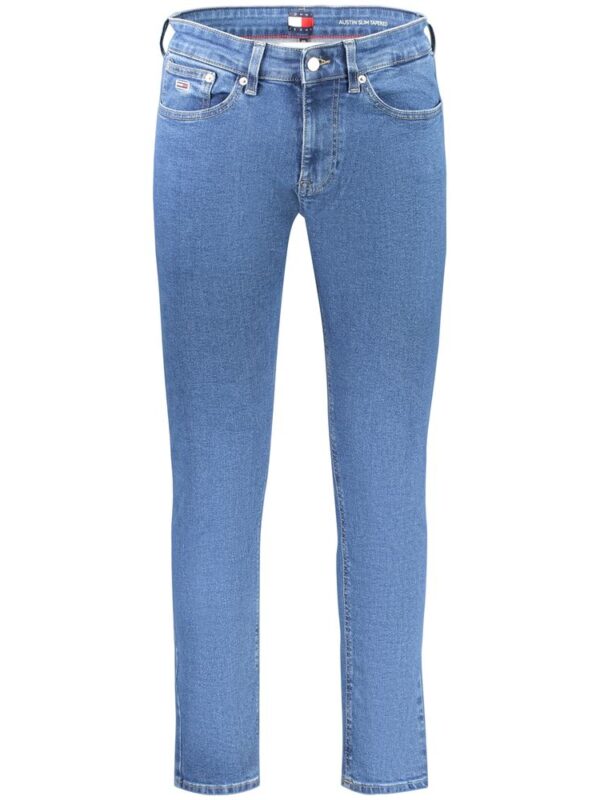 Tommy Hilfiger Blue Cotton Men Slim Tapered Jean