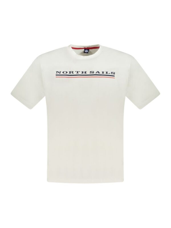 North Sails White Cotton Men T-Shirt