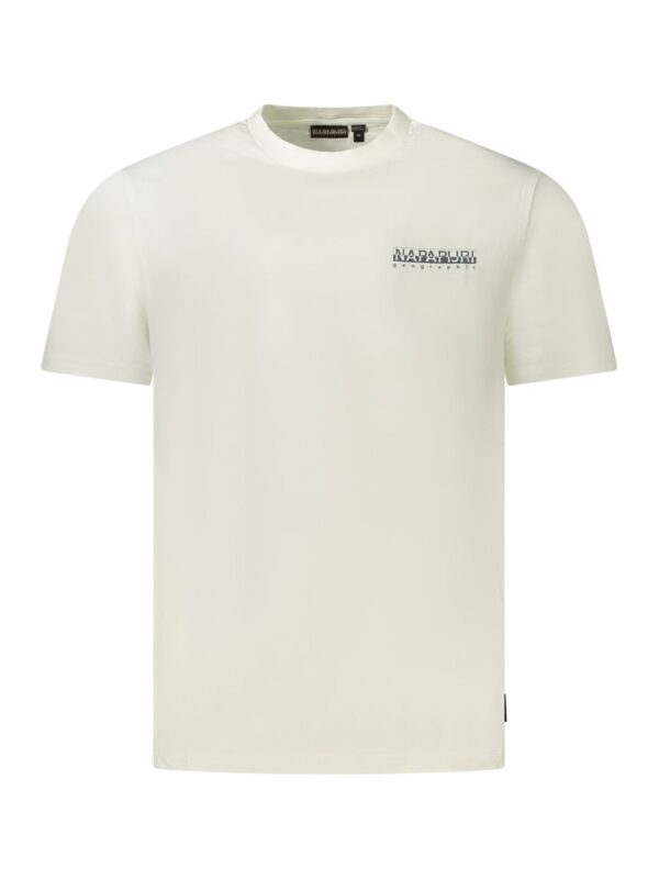 Napapijri White Cotton Men T-Shirt
