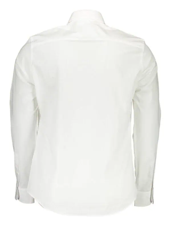 Lux Brands - Elegant white dress shirt with tailored fit, long sleeves, and classic collar for formal or business attire. Perfect for upscale events, professional settings, or stylish everyday wear.