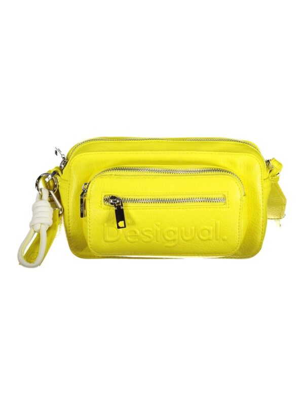 Desigual Yellow Polyethylene Handbag