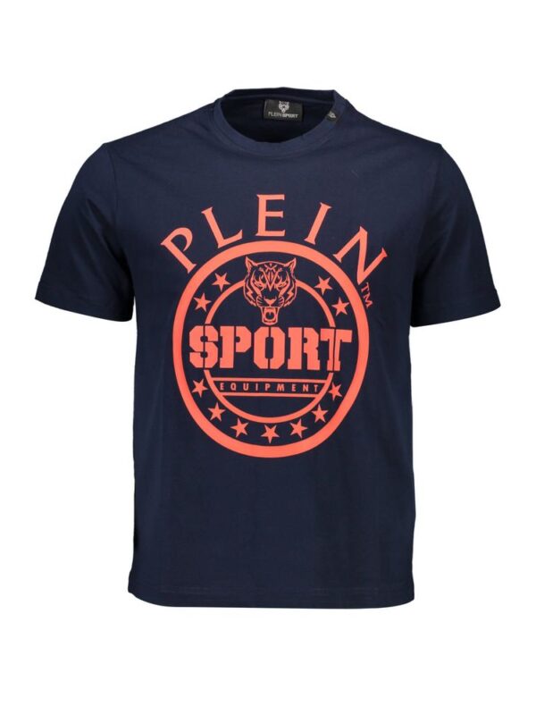 Plein Sport Blue Cotton Men T-Shirt