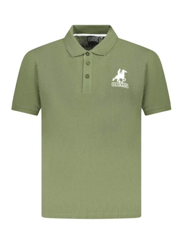 U.S. Grand Polo Green Cotton Men Polo Shirt