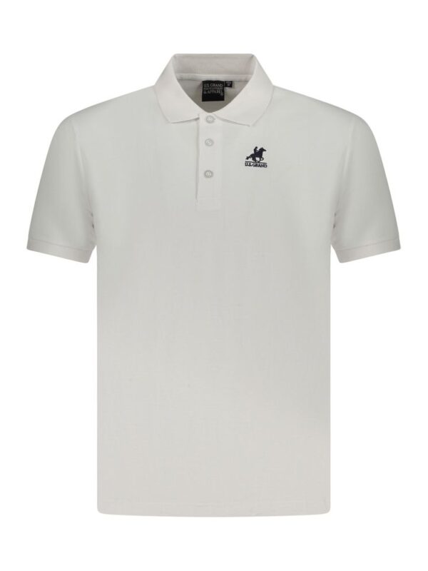 U.S. Grand Polo White Cotton Men Polo Shirt