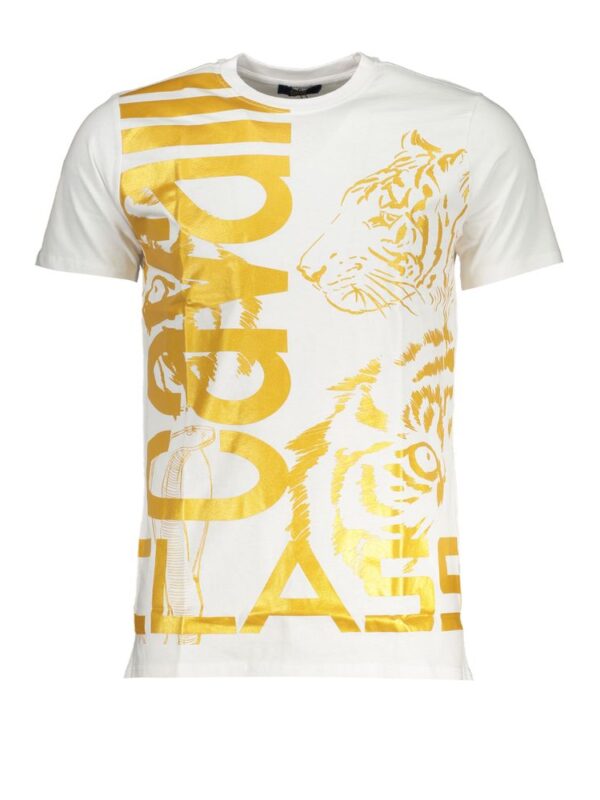 Cavalli Class White Cotton T-Shirt