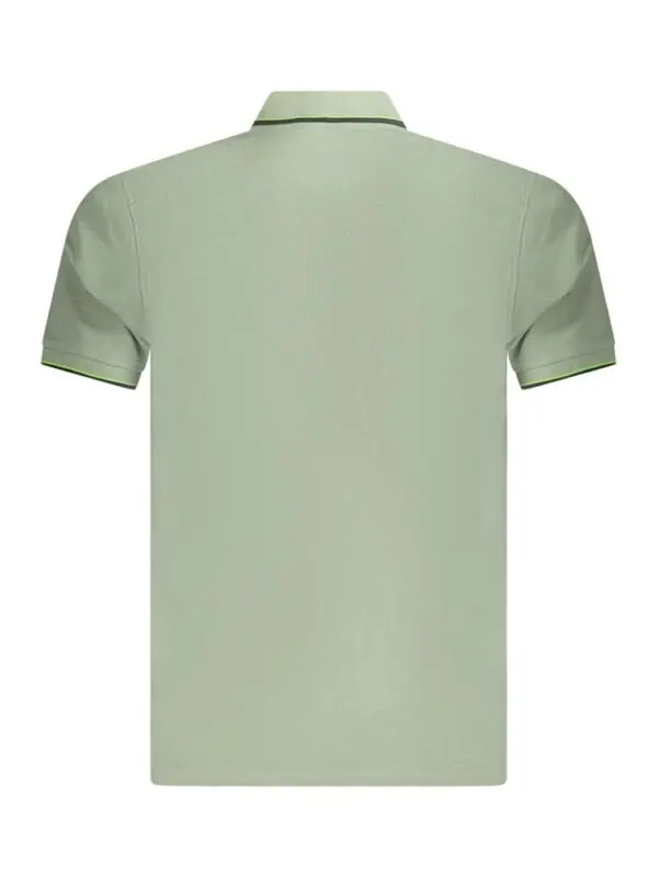 Lux Brands men's pastel green polo shirt with contrasting trim, made from premium pique cotton fabric, perfect for casual and stylish everyday wear.