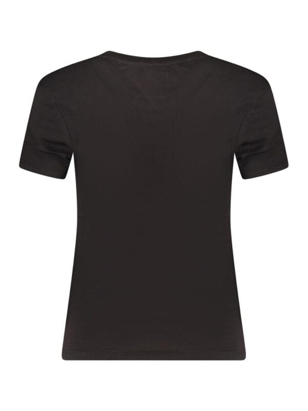 Plain black luxury t-shirt with a classic fit, soft fabric, and stylish design for versatile casual wear. Perfect for a sleek, minimalist look or layering in any wardrobe.