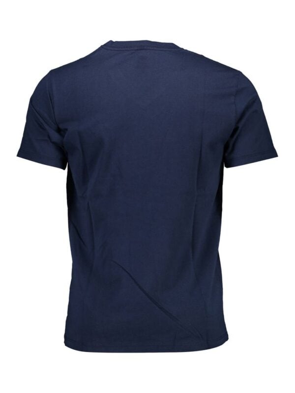 Dark blue men's athletic t-shirt, lightweight and moisture-wicking fabric, perfect for workouts and casual wear.
