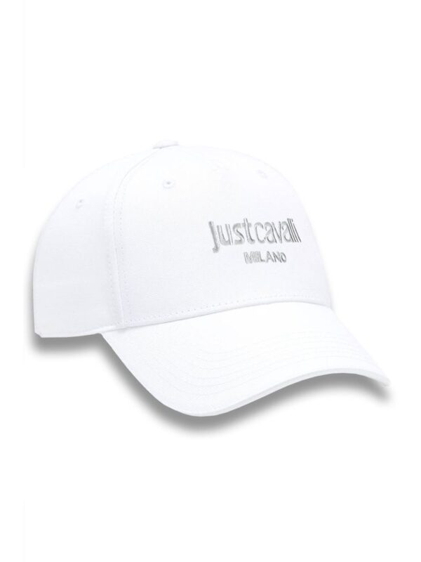 Just Cavalli White Cotton Mens Cap