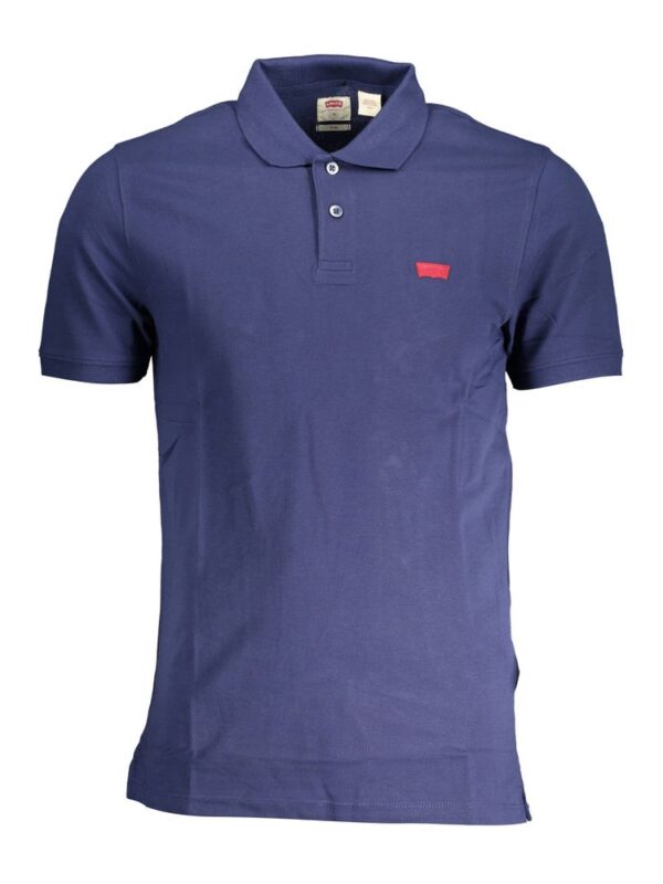 Levi's Blue Cotton Men Polo Shirt