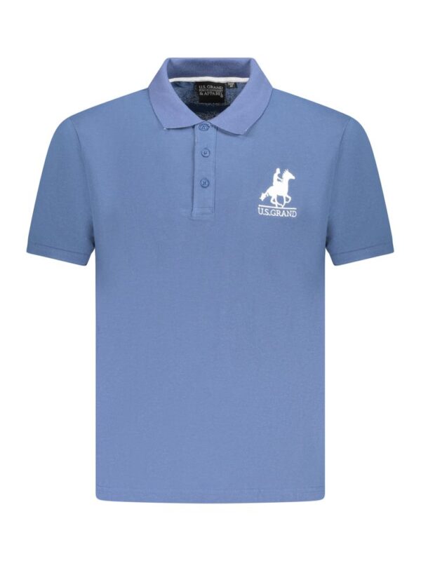 U.S. Grand Polo Blue Cotton Men Polo Shirt