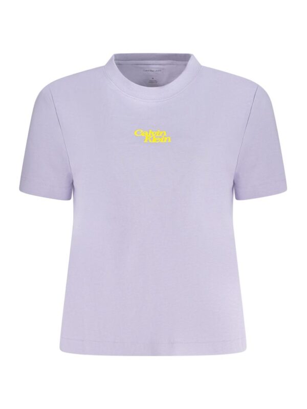 Calvin Klein Purple Cotton Women T-Shirt