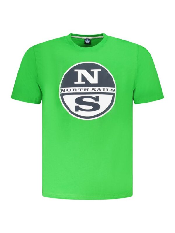 North Sails Green Cotton Men T-Shirt