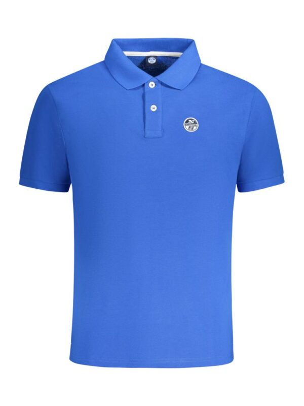 North Sails Blue Cotton Men Polo Shirt