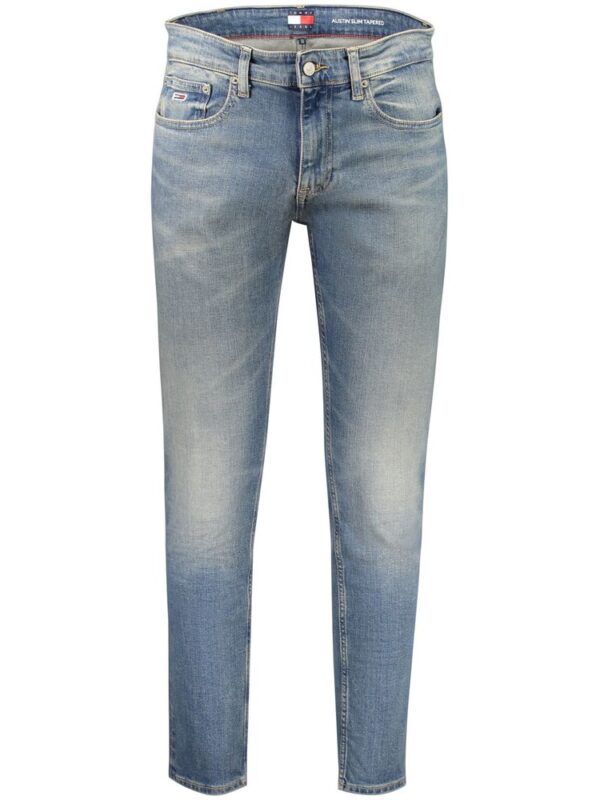 Tommy Hilfiger Blue Cotton Slim Men Jeans