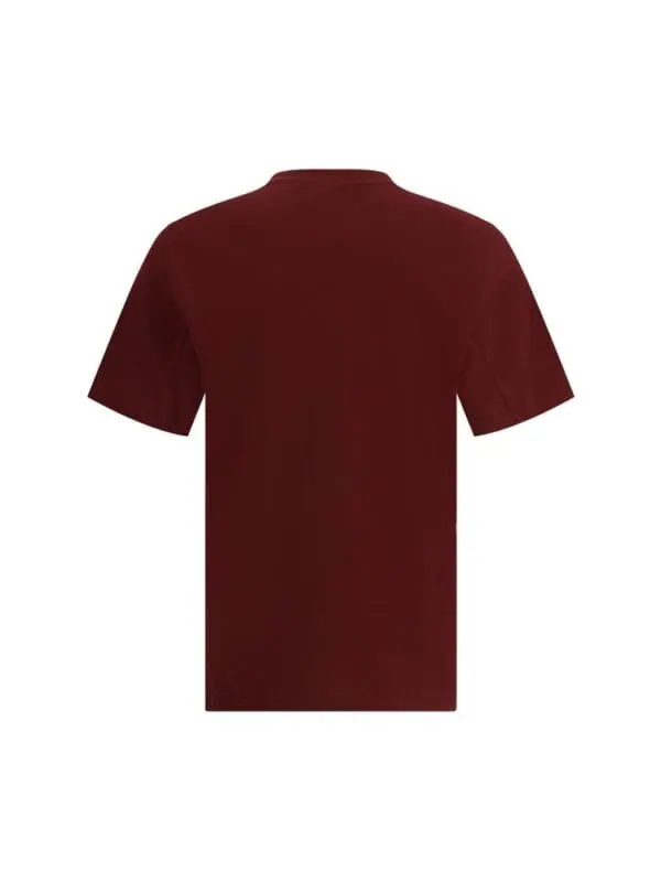 Maroon basic crew neck t-shirt for men and women, casual and comfortable daily wear top.