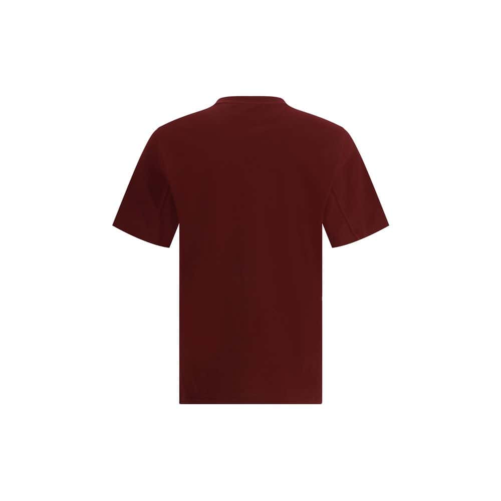 Maroon basic crew neck t-shirt for men and women, casual and comfortable daily wear top.