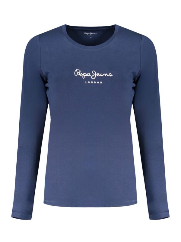 Pepe Jeans Blue Cotton Tops & T-Shirt