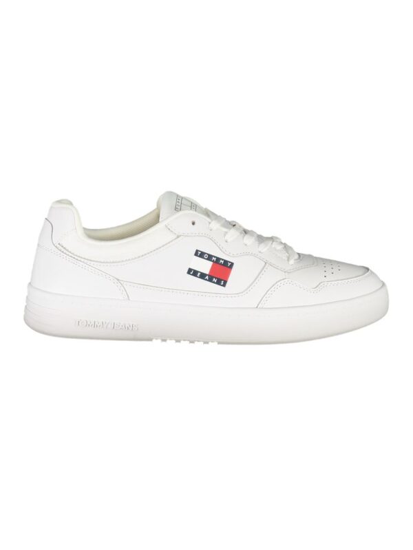 Tommy Hilfiger White Leather Mens Sneaker