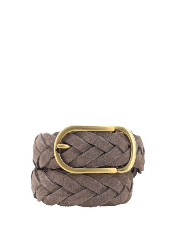 Brunello Cucinelli Leather belt braided design