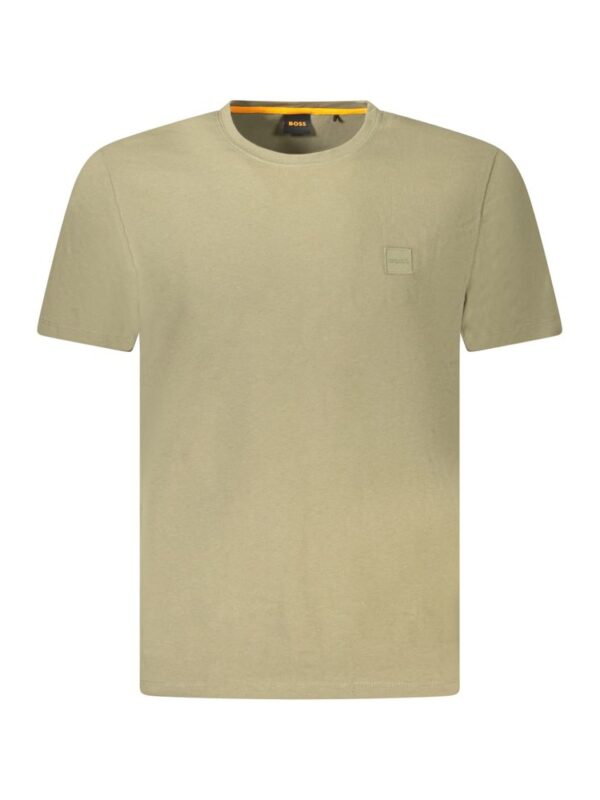 Hugo Boss Green Cotton Men T-Shirt