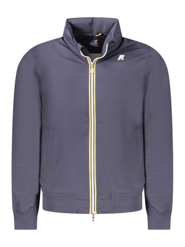 K-WAY Blue Nylon Men Jacket