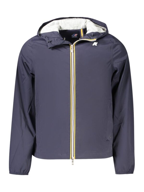 K-WAY Blue Nylon Men Jacket