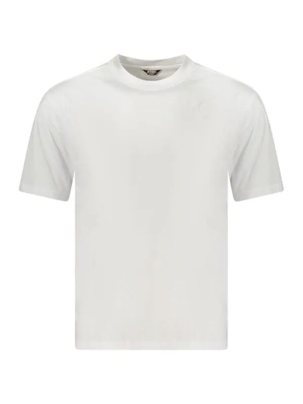 Plain white luxury men's T-shirt for casual or athletic wear, made from high-quality fabric for comfort and durability. Perfect for everyday style and versatile dressing.