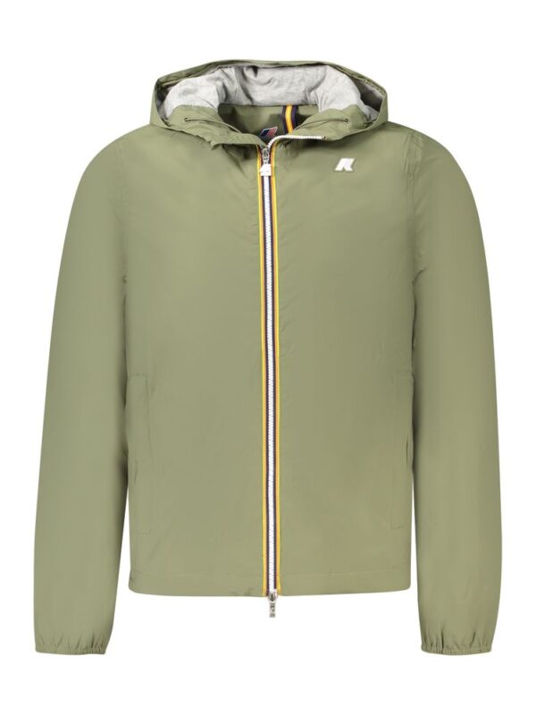 K-WAY Green Nylon Men Jacket