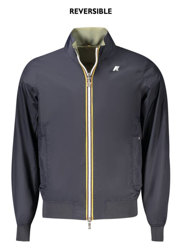 K-WAY Blue Nylon Men Jacket
