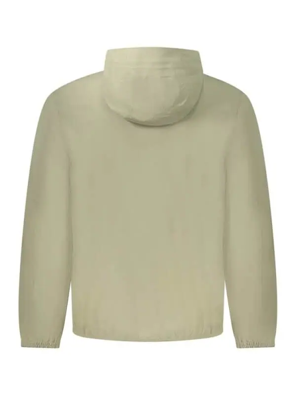 Lux Brands men's ivory hooded jacket with soft fabric and casual style, perfect for athleisure or everyday wear.