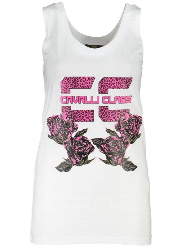 Cavalli Class White Cotton Tops & T-Shirt