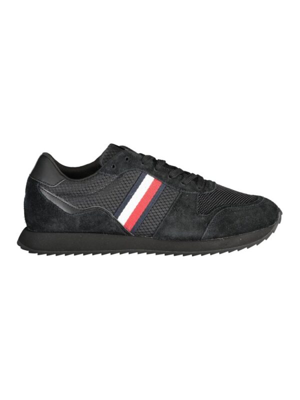 Tommy Hilfiger Black Polyester Sneaker