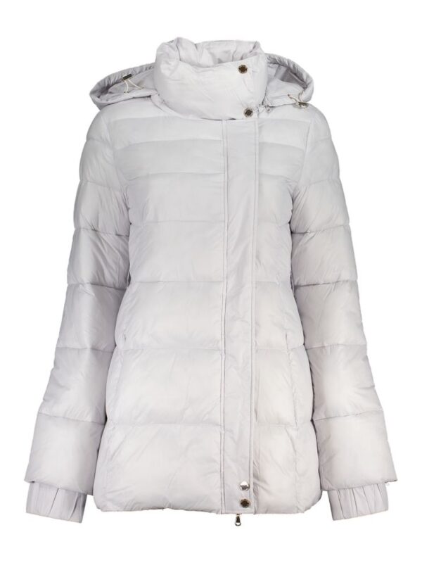 Patrizia Pepe White Polyamide Jackets & Coat