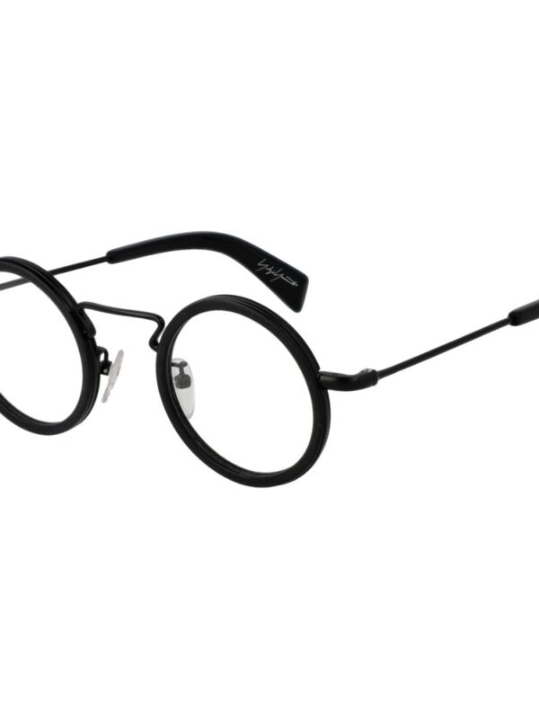 Yohji Yamamoto Black Unisex Optical Frames