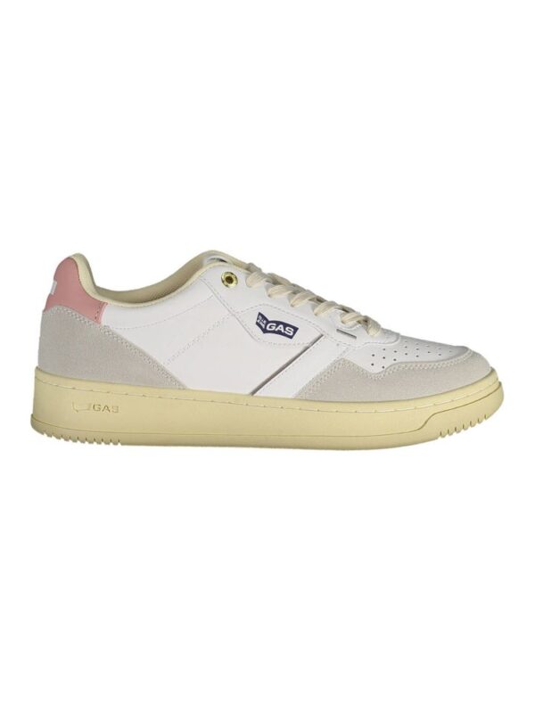 Gas White Artificial Leather Sneaker