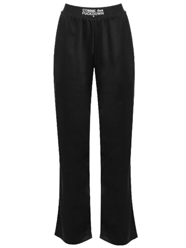 Comme Des Fuckdown Black Polyester Jeans & Pant