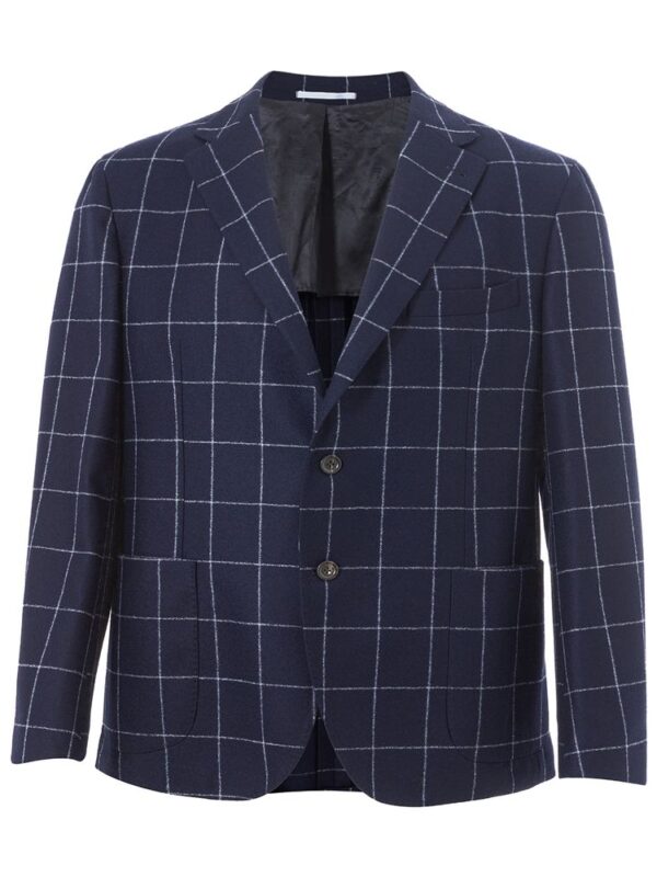 Malo Blue Wool Blazer