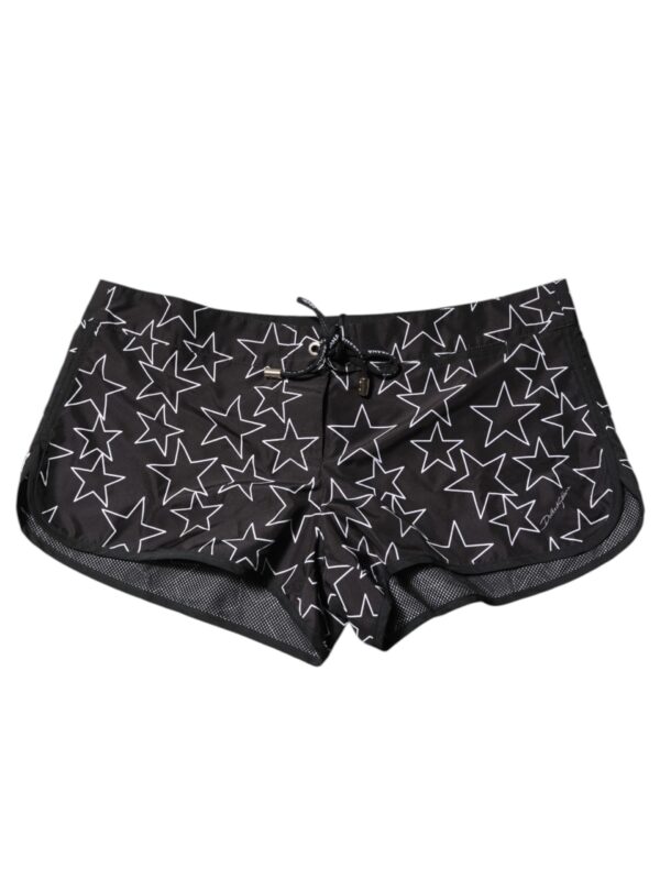 Dolce & Gabbana Black Star Print Beachwear Shorts Swimwear