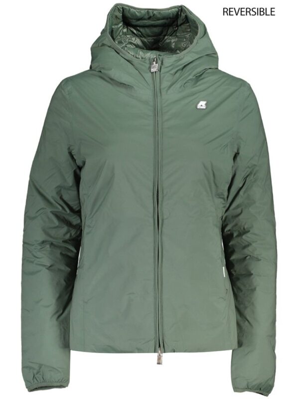 K-WAY Green Spandex Jackets & Coat