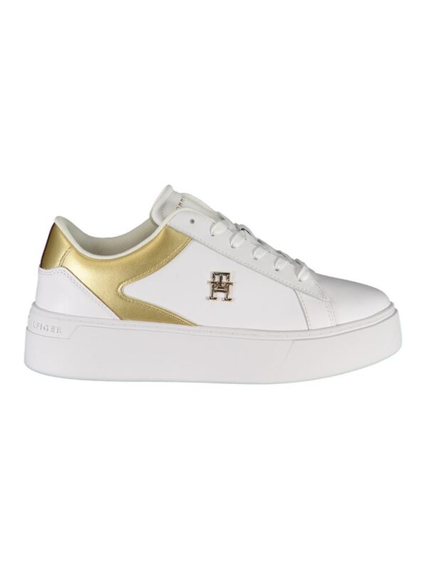 Tommy Hilfiger White Polyester Sneaker