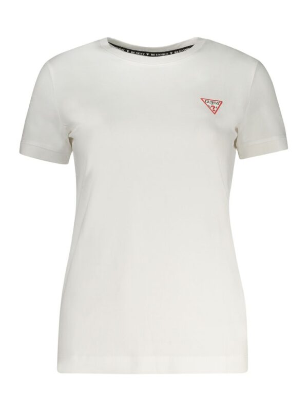 Guess Jeans White Cotton Tops & T-Shirt